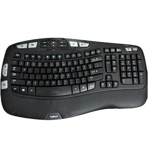 Logitech K350 Comfort Wave Ergonomic Wireless Keyboard NO Dongle - TESTED